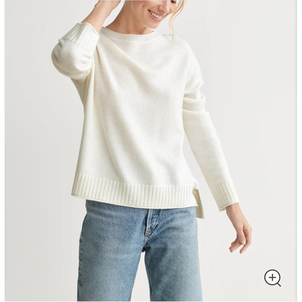 Jenni Kayne White Crew Neck Sweater